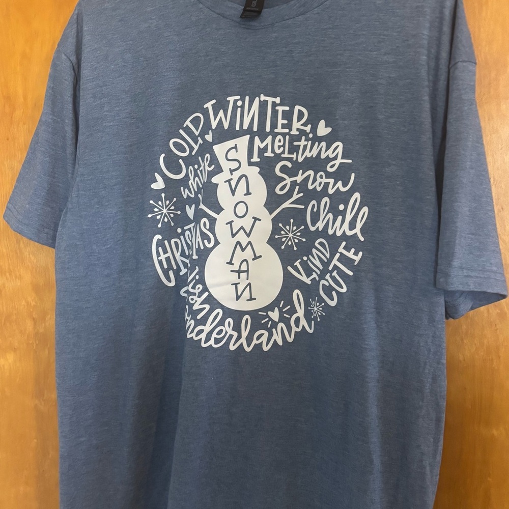 Festive snowman tshirt